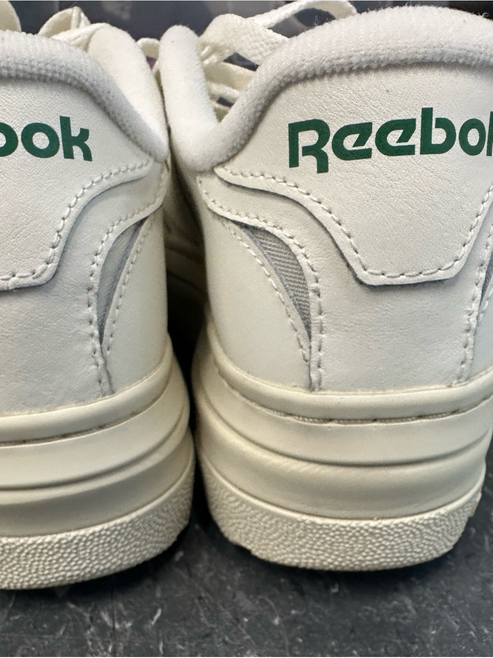 Reebok White Low-Top Leather Sneakers - Picture 5 of 5